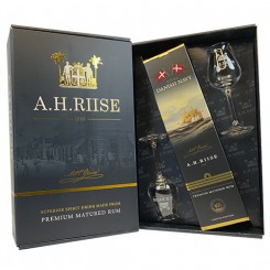 A. H. Riise Royal Danish Navy - Gaveæske m. 2 smukke glas