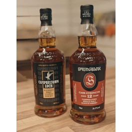 1 fl. Springbank 12 år Cask strength 56,2 % november 2024  ink. 1 fl. Campbeltown Loch 46 % alk.